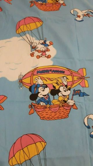 Vintage Disney Mickey Minnie Mouse Airlines Duvet Cover,  Pillowc.  2 Sided Cotton