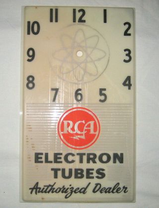 Rca Electron Tubes Authorized Dealer Clock Face