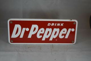 Vintage Dr Pepper Porcelain Advertising Sign 13 " X 5 " Rare