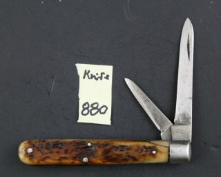W.  R.  Case & Sons,  Bradford,  Pa 1905 - 1914 Bone Jack 6202 Vintage Pocket Knife 880