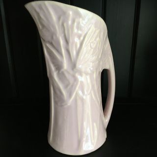 Vintage Nelson Mccoy Art Pottery Matte Pink Handled Butterfly Vase