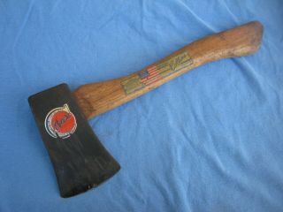 Vintage Collins Hatchet Or Small Axe W/ Labels
