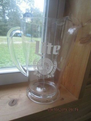 Vintage Miller Lite Plastic Draft Beer Pitcher -