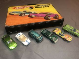 Vtg 60s 70s Hot Wheels Redline Box And Cars Toy Mattel
