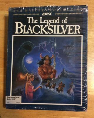 The Legend Of Blacksilver C64/128 Vintage Commodore 64 Epyx Computer Game Rare