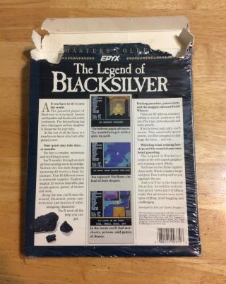 The Legend Of Blacksilver C64/128 Vintage Commodore 64 Epyx Computer Game Rare 2