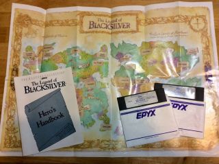 The Legend Of Blacksilver C64/128 Vintage Commodore 64 Epyx Computer Game Rare 3