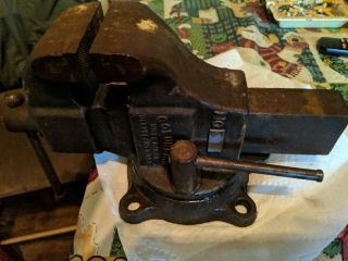 Vintage Columbian 603 Swivel Bench Tool Vise 3” Jaw