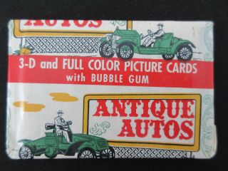 1953 Bowman Antique Autos Non - Sport Card Pack
