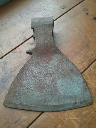 Antique Broad Axe Iron Hatchet Rare Old Tool 2 Lb 5 Oz 6 " Blade