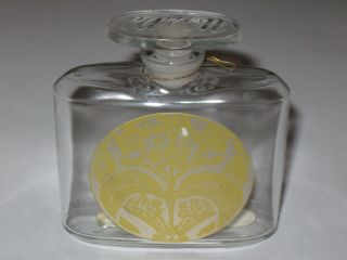 Vintage Caron Baccarat Perfume Bottle Le Tabac Blond 2 Oz Factice - 3 1/2 " Ht