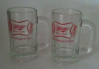 Vintage Miller High Life Beer Glass Mug The Champagne Of Beers