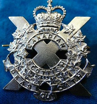 Canada Armed Forces Canadian Scottish Regiment Cap Badge Qc Deas Gu Cath Scully