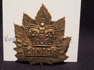 Canada Militia Victorian Era Officer Issue Cap Badge Boer War?