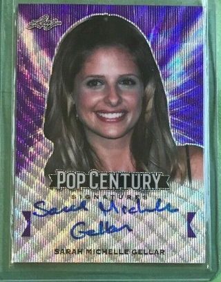 Sarah Michelle Gellar Auto 2019 Leaf Pop Century Purple Wave 1/7 - Buffy