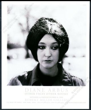 2005 Diane Arbus Woman Photo Nyc Gallery Vintage Print Ad