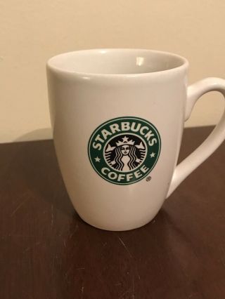 Starbucks White Mug Green Logo Coffee Tea 2007