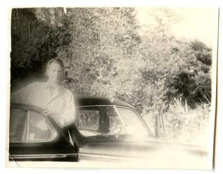Russian Soviet Vintage Photo A Man Near The Car