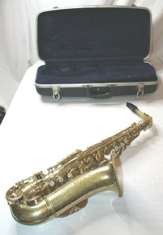 Conn Shooting Star Alto Saxophone With Case Vintage Instrument