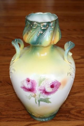 Antique Royal Bonn Vase,  Flower Floral 12 