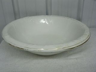 1900s Traditional Crown Potteries C.  P.  Co.  White Porcelain Wash Water Basin
