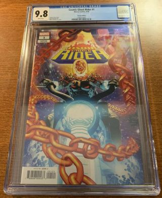 Cosmic Ghost Rider 1 Cgc 9.  8 Mike Deodato Variant Cover