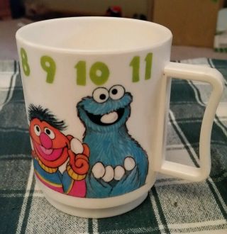 Sesame Street - Bert - Ernie - Grover - Cookie - Count Eggs - By Peter Pan Newark,  Nj.  Cup