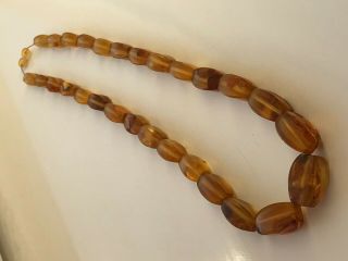 VINTAGE Butterscotch / Egg Yolk Baltic Amber Beads Necklace 95,  81 gr 2