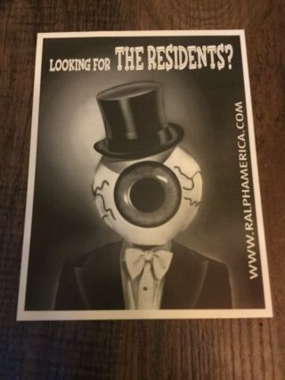 Rare Looking For The Residents Eyeball With Top Hat Print
