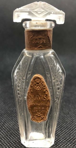 Antique Mavis Vivaudou Perfume Bottle Flacon