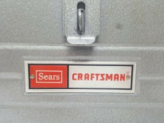 80 ' s Vintage Craftsman 6500 Toolbox w/ Red Carry Tray - Lockable Latch 2