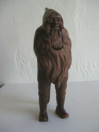 Antique Black Forest Germany Hand Carved Wood Figural Gnome Nutcracker Carving
