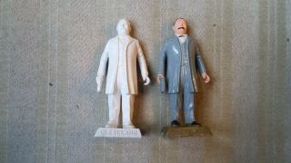 Vintage 1960s Marx Toys Miniature 24th President Grover Cleveland 2.  75 " Figures