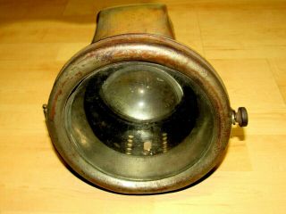 Early Antique Brass Auto Lamp Model T Headlight Ford Buick Chevy Harley Vintage