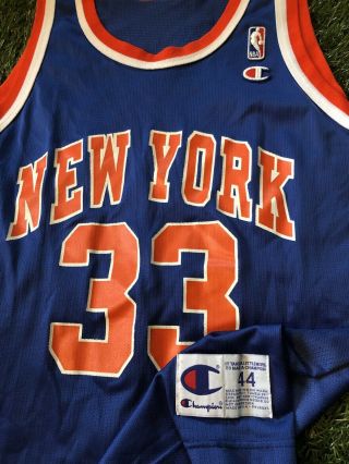 Vintage Champion 90s NBA York Knicks Jersey Men’s 44 Ewing USA 2