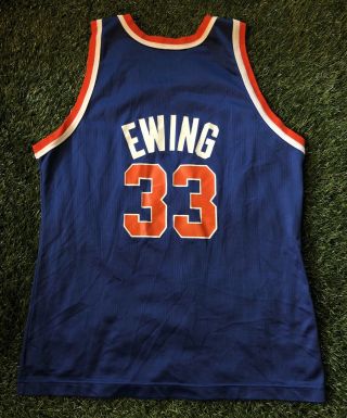 Vintage Champion 90s NBA York Knicks Jersey Men’s 44 Ewing USA 3