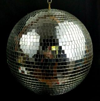 Vintage Disco Mirror Ball Large 60s 70s Mirrored Mosaic Tiles