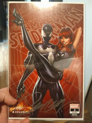 Spider - Man 2 (2018) Nycc " B " Variant Signed - Campbell Nm