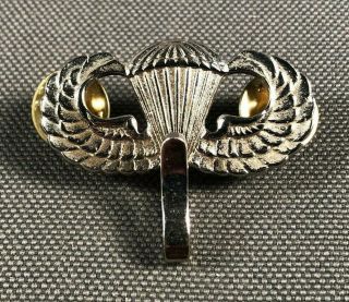 Us Army Airborne Jump Wings W/ Whistle Hook Nh Cb Asian Made? 870h