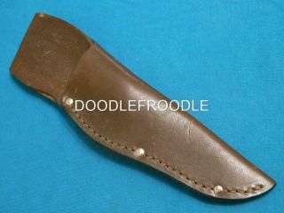 Vintage Usa Belt Sheath 4 Hunting Skinning Bowie Knife Knives Fishing 4 " Blade