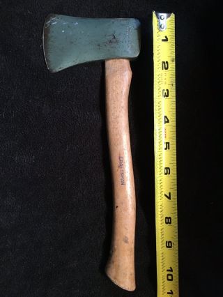 Vintage Small Craftsman Hatchet Axe =made In Usa Reg.  Trademark Handle