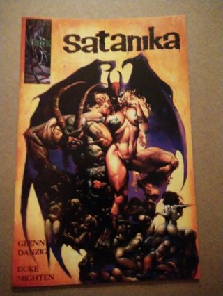 Glenn Danzig Satanika 1 Comic Book Verotik Comics 1995 Adult Content 9.  8