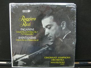Ricci,  Paganini,  Saint - Saens - Concertos Decca Dl 710106 Shrinkwrap Lp Vinyl