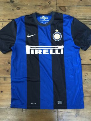 Vintage Inter Milan Mens Nike Football Shirt Size M