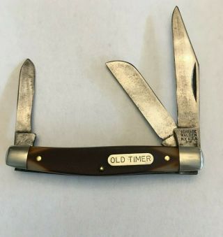 Vintage Schrade Walden N.  Y.  U.  S.  A.  34ot Middleman Stockman Pocket Knife