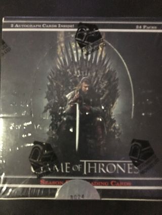 Game Of Thrones Season 1 Trading Cards Factory Box Rittenhouse 8024/9500