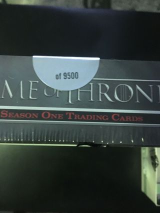 Game of Thrones Season 1 Trading Cards Factory Box Rittenhouse 8024/9500 2