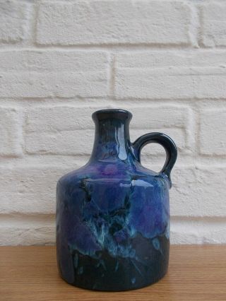 Marei Keramik German Vintage 70s Space Age Modernist Fat Lava Handled Vase 1