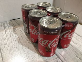 Coca Cola Cinnamon 6 Pack Limited Edition7.  5oz Mini Cans