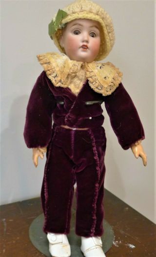 Antique J.  D.  Kestner Bisque Head 243 Jntd Compo Doll Period Clothes Size 11 